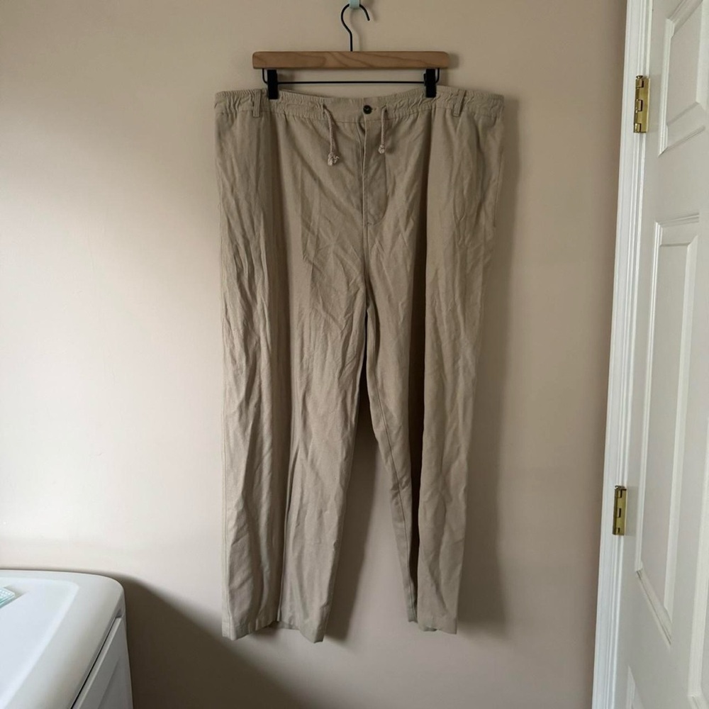 Vintage Tan Raw Silk Set L/XL - Picture 3 of 8